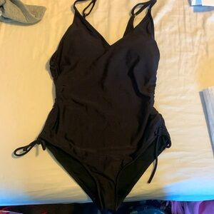 Black one piece swimsuit